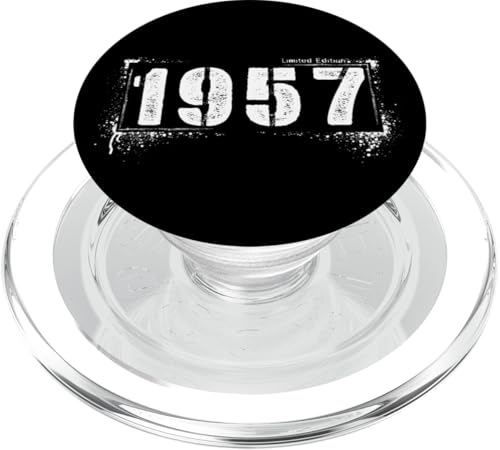 Retro 1957 Grunge Aged 68 Classic Distressed PopSockets PopGrip für MagSafe Retro 1957 Grunge Aged 68 Classic Distressed PopSockets PopGrip für MagSafe von Distressed Grunge Birthday Graffiti Vintage Store