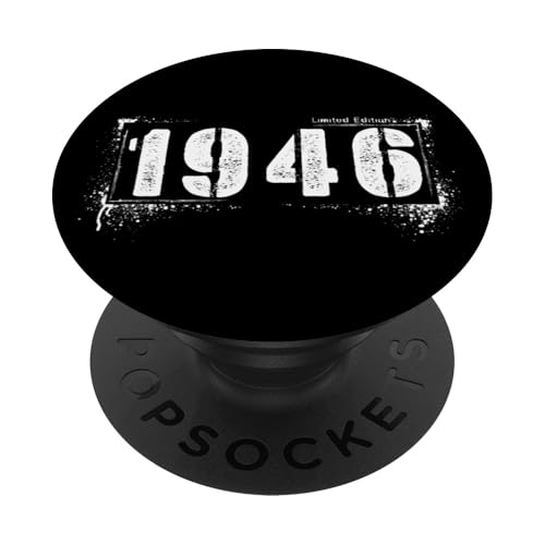 Vintag Grunge 1946 Retro Style Aged 79 Distressed Edition PopSockets Klebender PopGrip Vintag Grunge 1946 Retro Style Aged 79 Distressed Edition PopSockets Klebender PopGrip von Distressed Grunge Birthday Graffiti Vintage Store