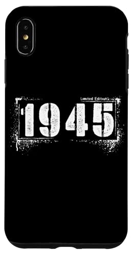 Vintage 1945 Grunge Style Aged 80 Distressed Limited Edition Hülle für iPhone XS Max Vintage 1945 Grunge Style Aged 80 Distressed Limited Edition Hülle für iPhone XS Max von Distressed Grunge Birthday Graffiti Vintage Store