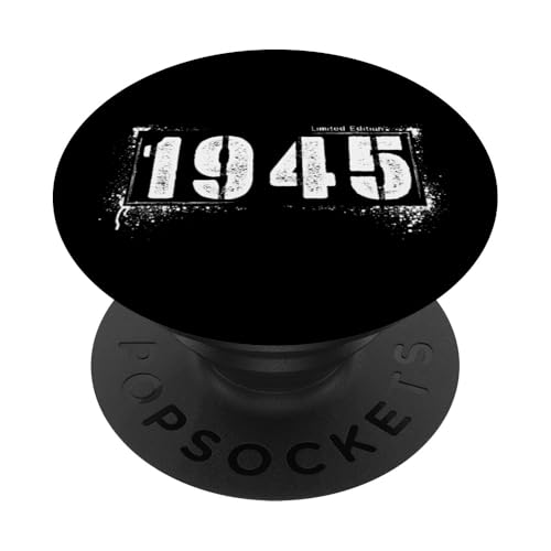 Vintage 1945 Grunge Style Aged 80 Distressed Limited Edition PopSockets Klebender PopGrip Vintage 1945 Grunge Style Aged 80 Distressed Limited Edition PopSockets Klebender PopGrip von Distressed Grunge Birthday Graffiti Vintage Store