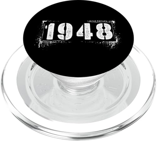 Vintage 1948 Distressed Aged 77 Bold Grunge PopSockets PopGrip für MagSafe Vintage 1948 Distressed Aged 77 Bold Grunge PopSockets PopGrip für MagSafe von Distressed Grunge Birthday Graffiti Vintage Store