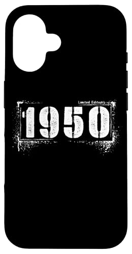 Vintage 1950 Grunge Distressed Style – 75 Years Hülle für iPhone 16 Vintage 1950 Grunge Distressed Style – 75 Years Hülle für iPhone 16 von Distressed Grunge Birthday Graffiti Vintage Store