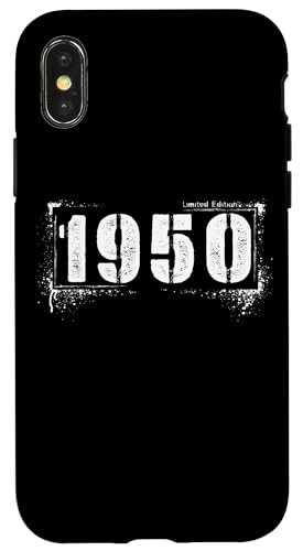 Vintage 1950 Grunge Distressed Style – 75 Years Hülle für iPhone X/XS Vintage 1950 Grunge Distressed Style – 75 Years Hülle für iPhone X/XS von Distressed Grunge Birthday Graffiti Vintage Store
