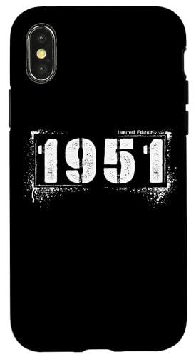 Vintage 1951 Grunge 74 Years Distressed Edition Hülle für iPhone X/XS Vintage 1951 Grunge 74 Years Distressed Edition Hülle für iPhone X/XS von Distressed Grunge Birthday Graffiti Vintage Store