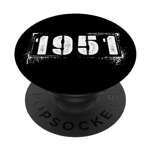 Vintage 1951 Grunge 74 Years Distressed Edition PopSockets Klebender PopGrip Vintage 1951 Grunge 74 Years Distressed Edition PopSockets Klebender PopGrip von Distressed Grunge Birthday Graffiti Vintage Store