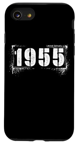 Vintage 1955 Grunge Style Aged 70 Distressed Limited Edition Hülle für iPhone SE (2020) / 7 / 8 von Distressed Grunge Birthday Graffiti Vintage Store