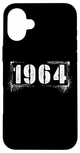 Vintage 1964 Distressed Aged 61 Bold Grunge Hülle für iPhone 16 Plus Vintage 1964 Distressed Aged 61 Bold Grunge Hülle für iPhone 16 Plus von Distressed Grunge Birthday Graffiti Vintage Store