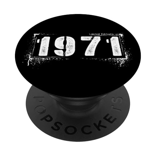 Vintage 1971 Grunge 54 Years Distressed Edition PopSockets Klebender PopGrip Vintage 1971 Grunge 54 Years Distressed Edition PopSockets Klebender PopGrip von Distressed Grunge Birthday Graffiti Vintage Store