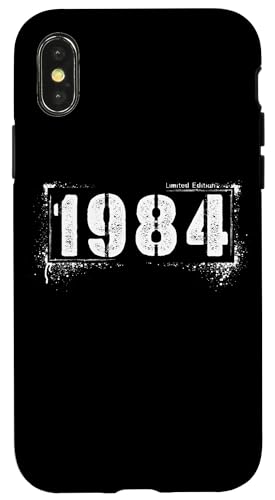 Vintage 1984 Distressed Aged 41 Bold Grunge Hülle für iPhone X/XS Vintage 1984 Distressed Aged 41 Bold Grunge Hülle für iPhone X/XS von Distressed Grunge Birthday Graffiti Vintage Store