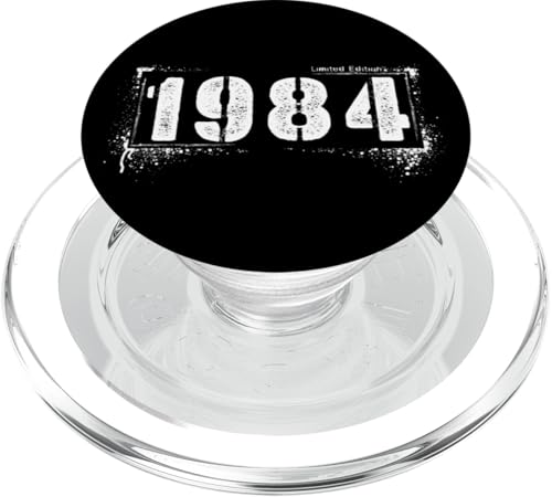 Vintage 1984 Distressed Aged 41 Bold Grunge PopSockets PopGrip für MagSafe Vintage 1984 Distressed Aged 41 Bold Grunge PopSockets PopGrip für MagSafe von Distressed Grunge Birthday Graffiti Vintage Store
