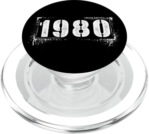 Vintage Grunge Aged 45 Retro 1980 Distressed Vibes PopSockets PopGrip für MagSafe Vintage Grunge Aged 45 Retro 1980 Distressed Vibes PopSockets PopGrip für MagSafe von Distressed Grunge Birthday Graffiti Vintage Store