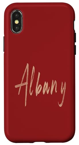 Albany New York Vintage elegantes Design Hülle für iPhone X/XS Albany New York Vintage elegantes Design Hülle für iPhone X/XS von Distressed New York designs
