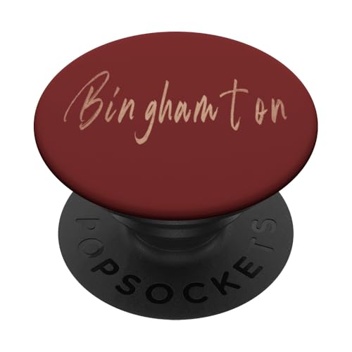 Binghamton New York Vintage elegantes Design PopSockets Klebender PopGrip Binghamton New York Vintage elegantes Design PopSockets Klebender PopGrip von Distressed New York designs