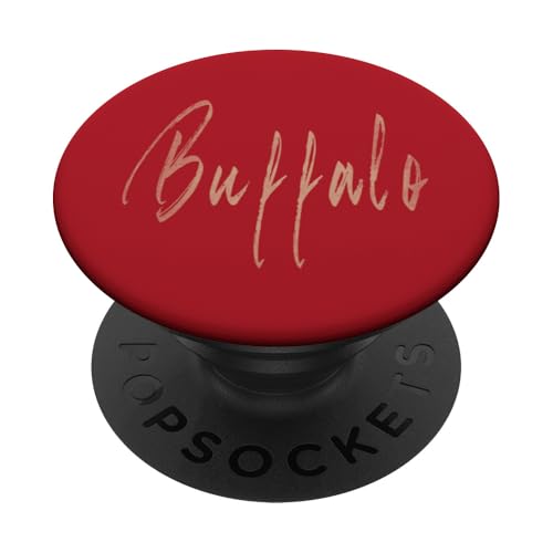 Buffalo New York Vintage elegantes Design PopSockets Klebender PopGrip von Distressed New York designs