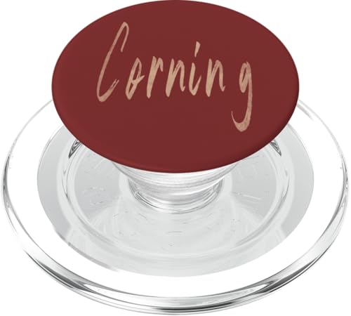 Corning New York Vintage elegantes Design PopSockets PopGrip für MagSafe Corning New York Vintage elegantes Design PopSockets PopGrip für MagSafe von Distressed New York designs