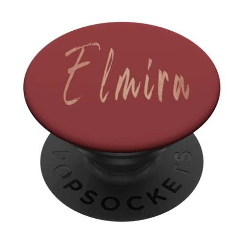 Elmira New York Vintage elegantes Design PopSockets Klebender PopGrip von Distressed New York designs