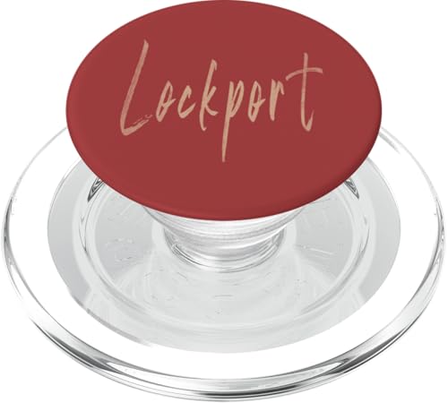 Lockport New York Vintage elegantes Design PopSockets PopGrip für MagSafe Lockport New York Vintage elegantes Design PopSockets PopGrip für MagSafe von Distressed New York designs