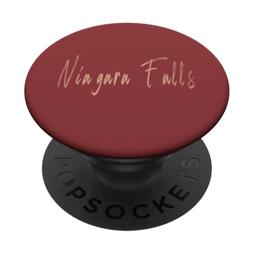 Niagara Falls New York Vintage elegantes Design PopSockets Klebender PopGrip von Distressed New York designs