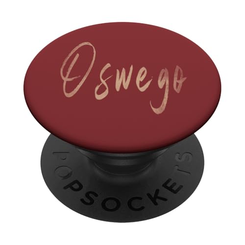 Oswego New York Vintage elegantes Design PopSockets Klebender PopGrip von Distressed New York designs