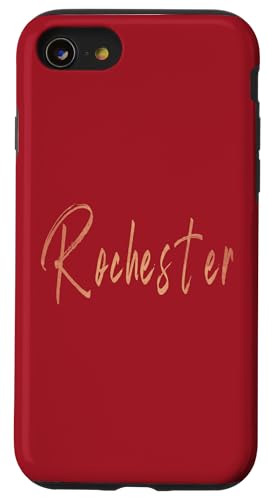 Rochester New York Vintage elegantes Design Hülle für iPhone SE (2020) / 7 / 8 von Distressed New York designs