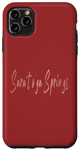 Saratoga Springs New York Vintage elegantes Design Hülle für iPhone 11 Pro Max Saratoga Springs New York Vintage elegantes Design Hülle für iPhone 11 Pro Max von Distressed New York designs