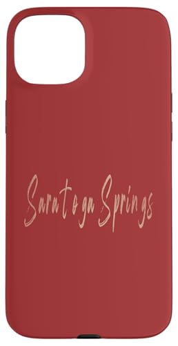 Saratoga Springs New York Vintage elegantes Design Hülle für iPhone 15 Plus Saratoga Springs New York Vintage elegantes Design Hülle für iPhone 15 Plus von Distressed New York designs
