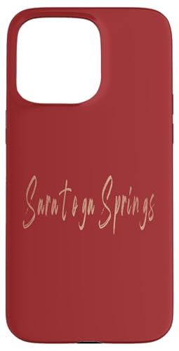 Saratoga Springs New York Vintage elegantes Design Hülle für iPhone 15 Pro Max Saratoga Springs New York Vintage elegantes Design Hülle für iPhone 15 Pro Max von Distressed New York designs