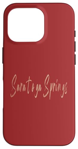 Saratoga Springs New York Vintage elegantes Design Hülle für iPhone 16 Pro Saratoga Springs New York Vintage elegantes Design Hülle für iPhone 16 Pro von Distressed New York designs