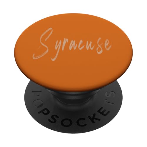 Syracuse New York Vintage elegantes Design PopSockets Klebender PopGrip von Distressed New York designs