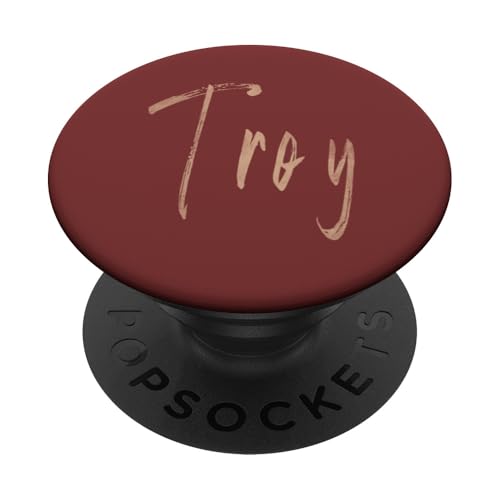 Troy New York Vintage elegantes Design PopSockets Klebender PopGrip von Distressed New York designs