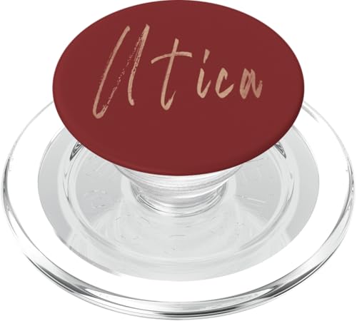 Utica New York Vintage elegantes Design PopSockets PopGrip für MagSafe Utica New York Vintage elegantes Design PopSockets PopGrip für MagSafe von Distressed New York designs