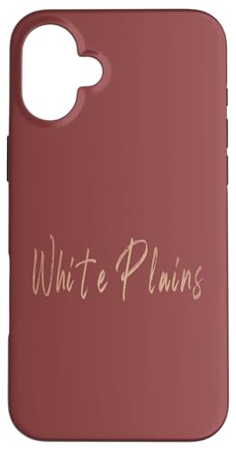White Plains New York Vintage elegantes Design Hülle für iPhone 16 Plus White Plains New York Vintage elegantes Design Hülle für iPhone 16 Plus von Distressed New York designs