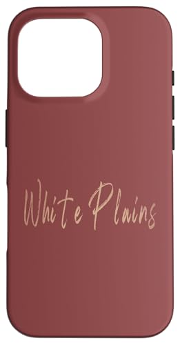 White Plains New York Vintage elegantes Design Hülle für iPhone 16 Pro White Plains New York Vintage elegantes Design Hülle für iPhone 16 Pro von Distressed New York designs