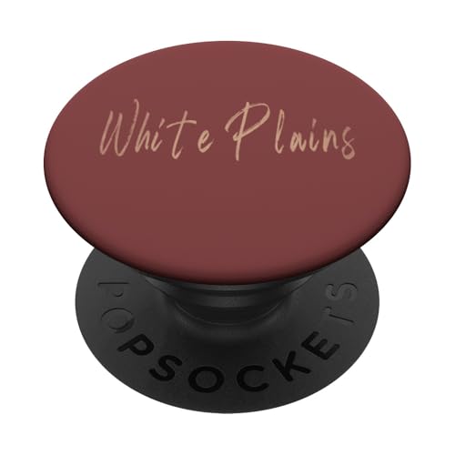 White Plains New York Vintage elegantes Design PopSockets Klebender PopGrip White Plains New York Vintage elegantes Design PopSockets Klebender PopGrip von Distressed New York designs