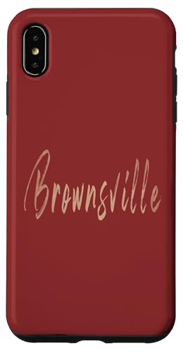 Brownsville Texas Vintage elegantes Design Hülle für iPhone XS Max Brownsville Texas Vintage elegantes Design Hülle für iPhone XS Max von Distressed Texas designs