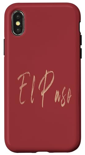 El Paso Texas Vintage elegantes Design Hülle für iPhone X/XS El Paso Texas Vintage elegantes Design Hülle für iPhone X/XS von Distressed Texas designs