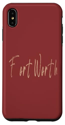 Fort Worth Texas Vintage elegantes Design Hülle für iPhone XS Max Fort Worth Texas Vintage elegantes Design Hülle für iPhone XS Max von Distressed Texas designs