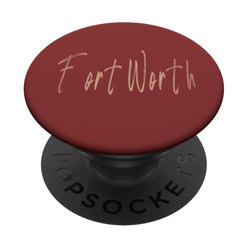 Fort Worth Texas Vintage elegantes Design PopSockets Klebender PopGrip von Distressed Texas designs