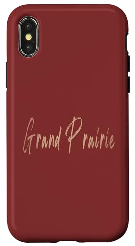 Grand Prairie Texas Vintage elegantes Design Hülle für iPhone X/XS Grand Prairie Texas Vintage elegantes Design Hülle für iPhone X/XS von Distressed Texas designs