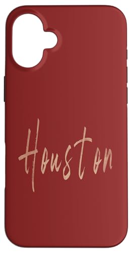 Houston Texas Vintage elegantes Design Hülle für iPhone 16 Plus Houston Texas Vintage elegantes Design Hülle für iPhone 16 Plus von Distressed Texas designs
