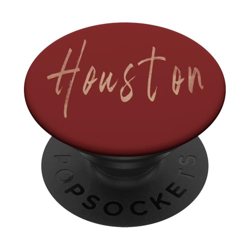 Houston Texas Vintage elegantes Design PopSockets Klebender PopGrip von Distressed Texas designs