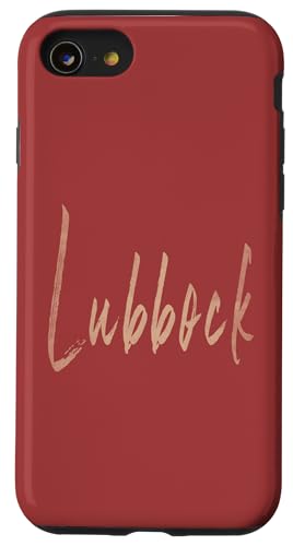 Lubbock Texas Vintage elegantes Design Hülle für iPhone SE (2020) / 7 / 8 von Distressed Texas designs