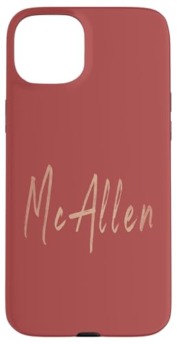 McAllen Texas Vintage elegantes Design Hülle für iPhone 15 Plus McAllen Texas Vintage elegantes Design Hülle für iPhone 15 Plus von Distressed Texas designs