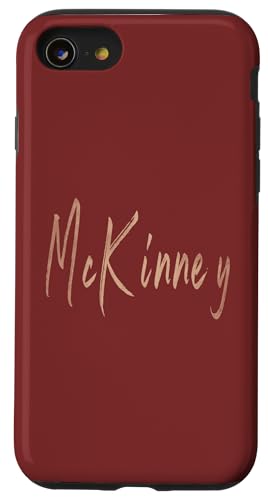 McKinney Texas Vintage elegantes Design Hülle für iPhone SE (2020) / 7 / 8 von Distressed Texas designs