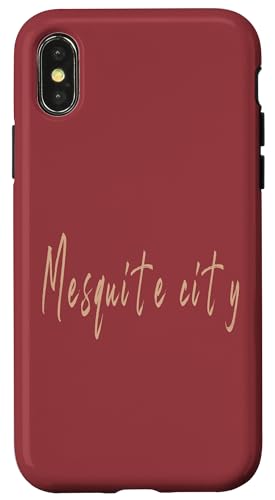 Mesquite City Texas Vintage elegantes Design Hülle für iPhone X/XS Mesquite City Texas Vintage elegantes Design Hülle für iPhone X/XS von Distressed Texas designs
