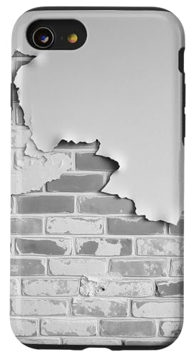 Retro-Ziegelmauer-Design Hülle für iPhone SE (2020) / 7 / 8 von Distressed Wall Graphic