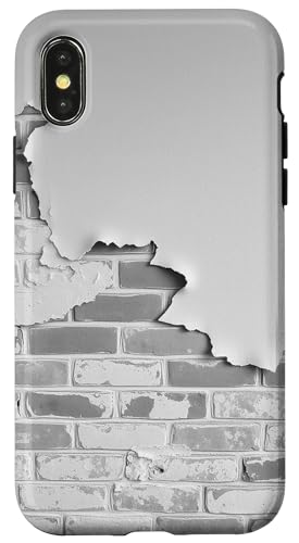 Retro-Ziegelmauer-Design Hülle für iPhone X/XS Retro-Ziegelmauer-Design Hülle für iPhone X/XS von Distressed Wall Graphic