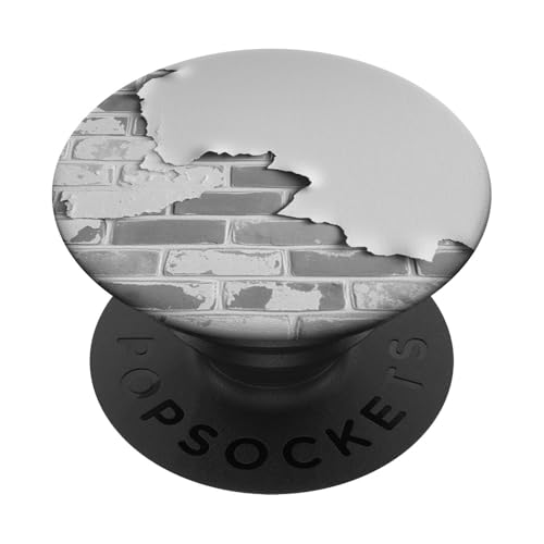 Retro-Ziegelmauer-Design PopSockets Klebender PopGrip Retro-Ziegelmauer-Design PopSockets Klebender PopGrip von Distressed Wall Graphic