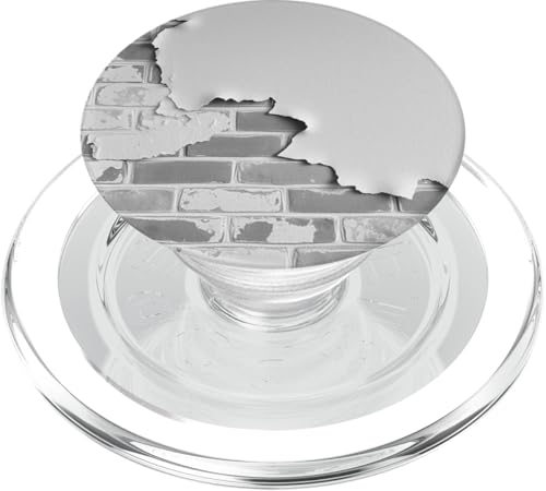 Retro-Ziegelmauer-Design PopSockets PopGrip für MagSafe Retro-Ziegelmauer-Design PopSockets PopGrip für MagSafe von Distressed Wall Graphic