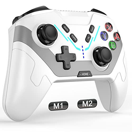 Diswoe Controller für Switch/Switch Lite/Switch OLED, Pro Controller mit Makro Aufwachen Leuchtend Turbo 6 Achsen Gyro Wireless Controller Unterstützung Android/IOS/PC Windows 7810 von Diswoe